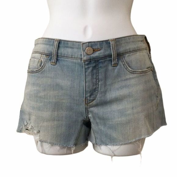 Pilcro The Letterpress Distressed Denim Shorts‎ Size 25 - Picture 1 of 10